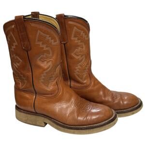 Vintage Mens Top Notch Cowboy Work Boots Bullhide Brown Size 9 EE Boots & More